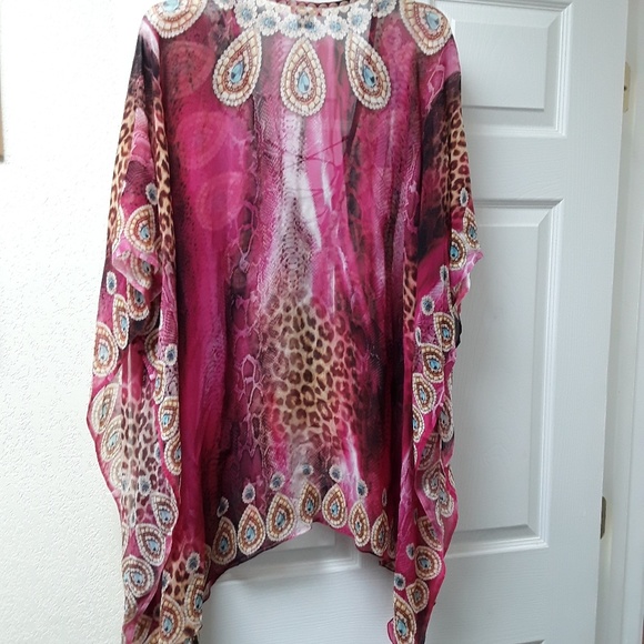 Multicolored long top see through - Picture 2 of 4